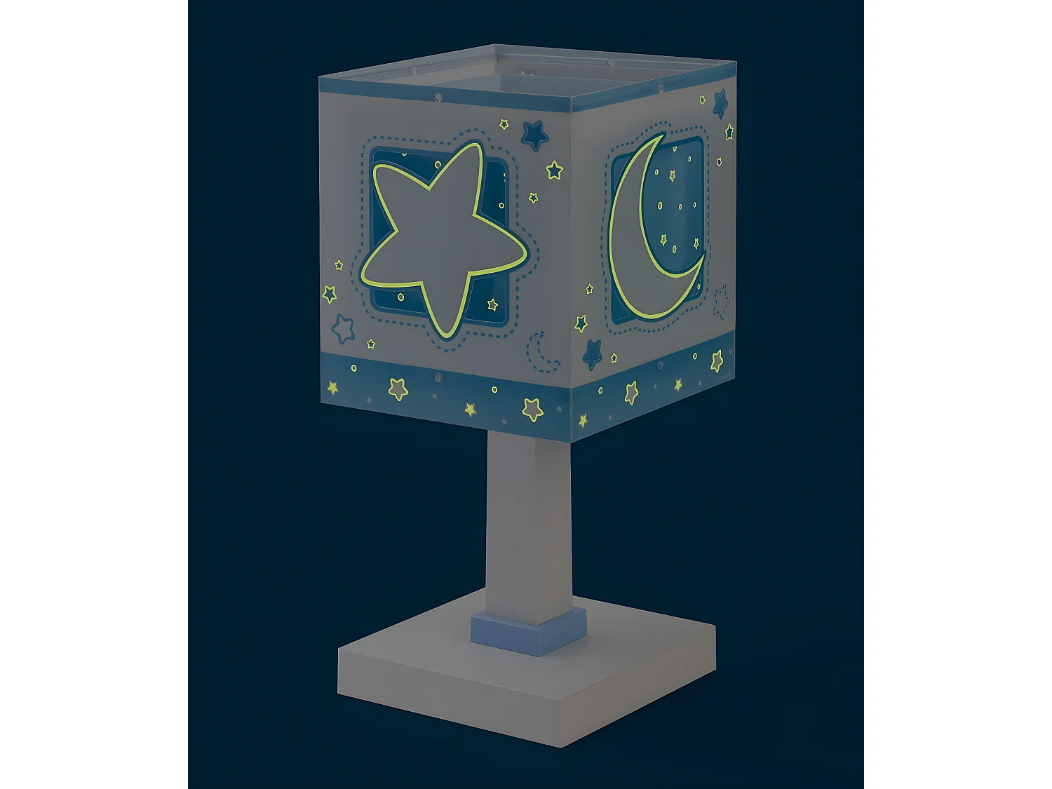 Lámpara infantil de mesita Moonlight Luna y Estrellas azul | DALBER