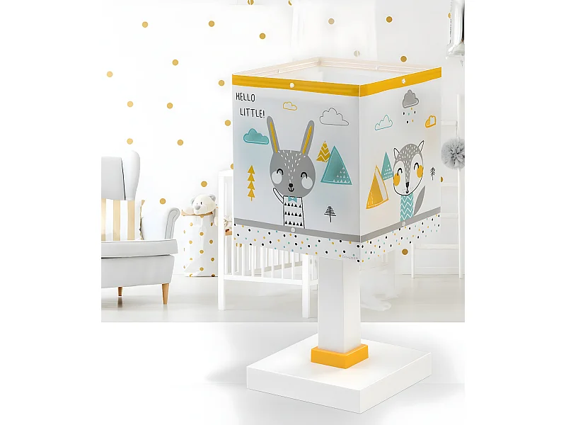 Lampada da tavolo per bambini Hello Little animali foresta| DALBER