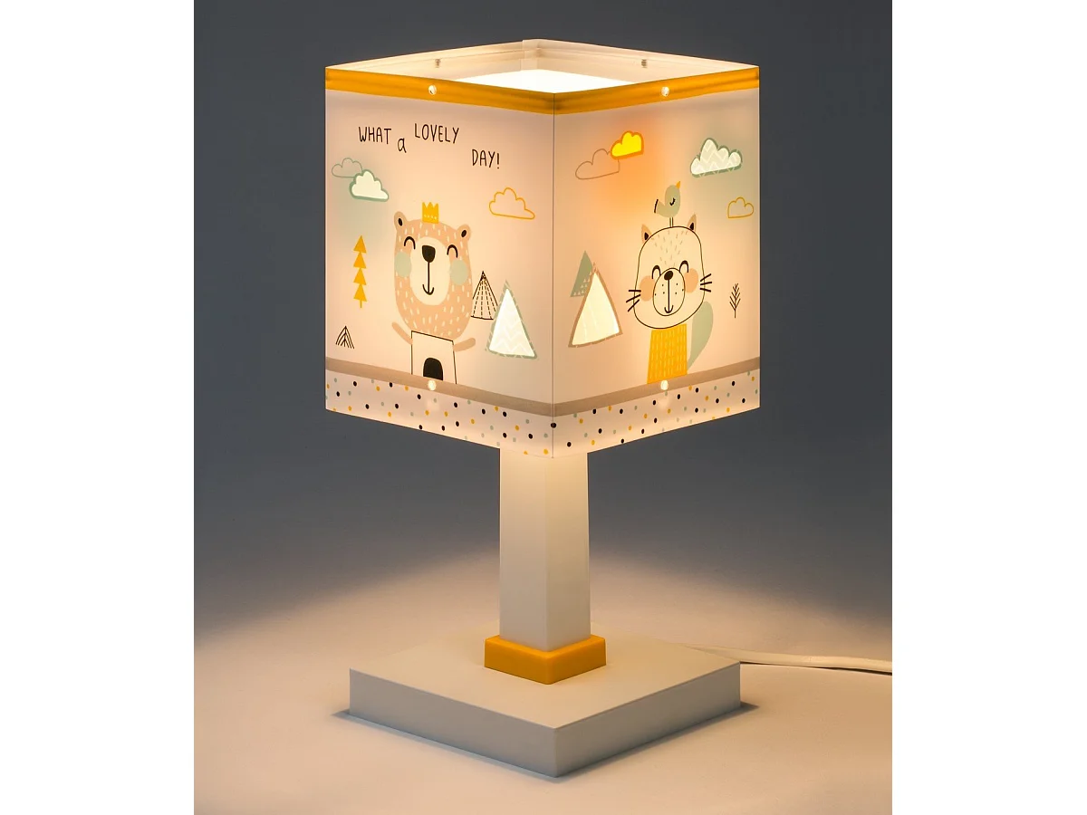 Lámpara de sobremesa infantil Hello Little animales bosque | DALBER