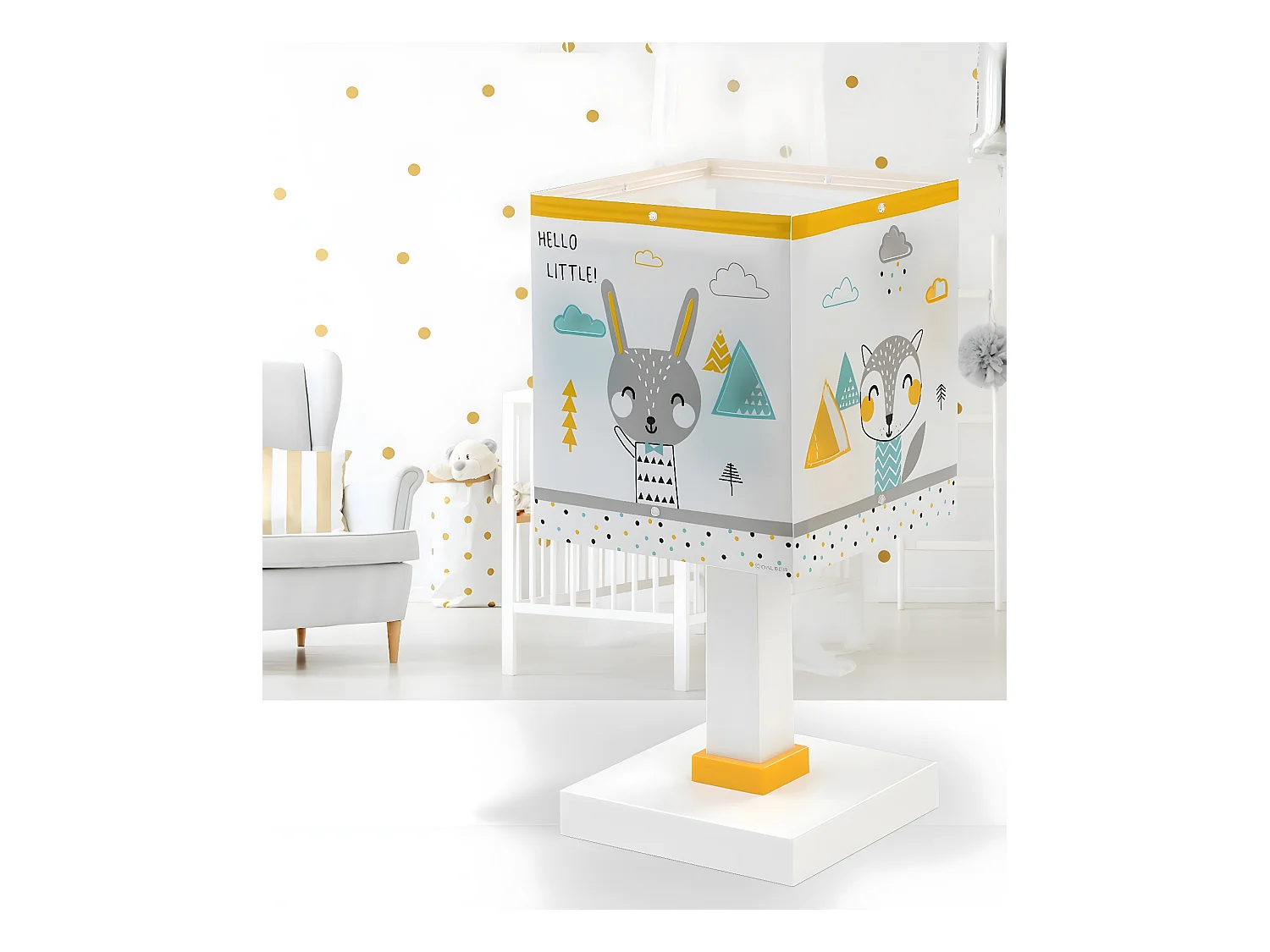 Lampada da tavolo per bambini Hello Little animali foresta| DALBER