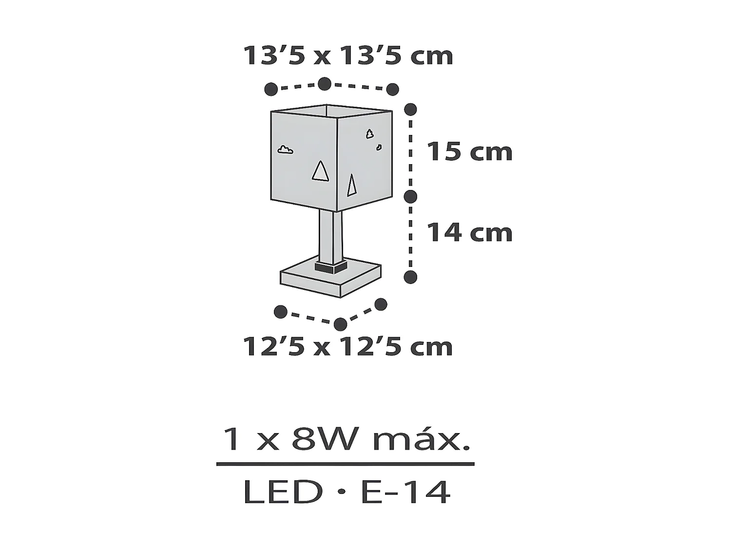 Lámpara de sobremesa infantil Hello Little animales bosque | DALBER