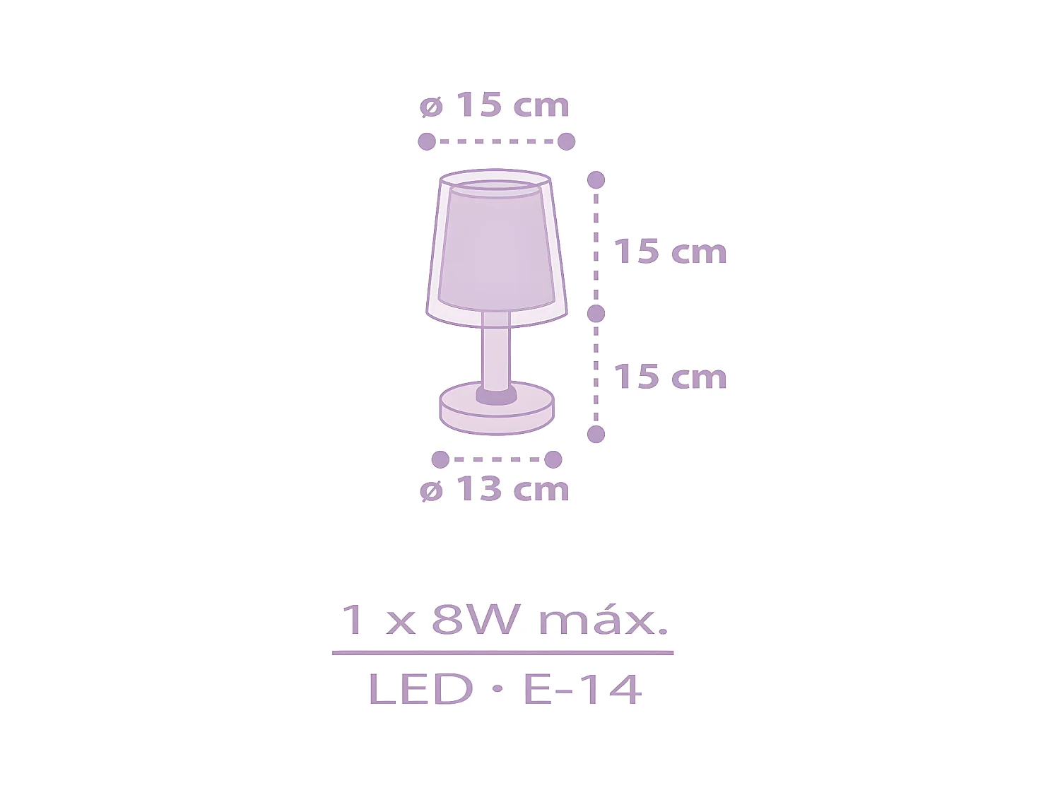Lampada da tavolo Stars stelle malva | DALBER