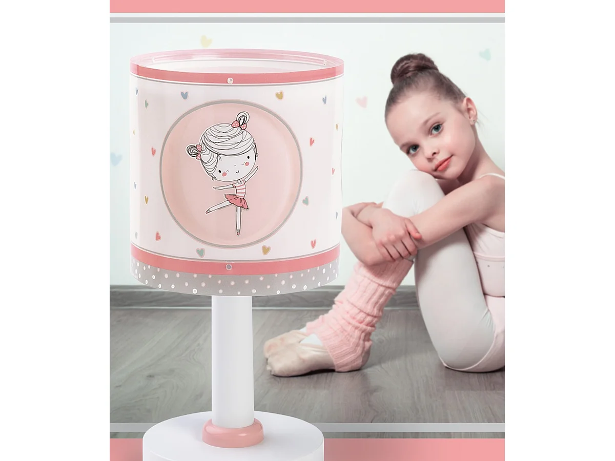 Lámpara infantil de mesa Sweet Dance Bailarina Rosa| DALBER