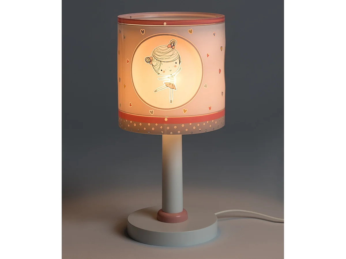 Lámpara infantil de mesa Sweet Dance Bailarina Rosa| DALBER