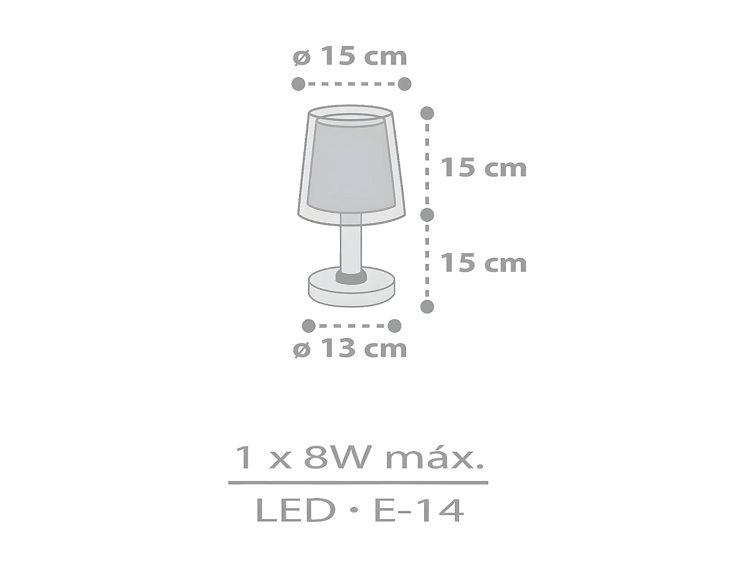 Lampada da tavolo Stars Stelle grigia | DALBER