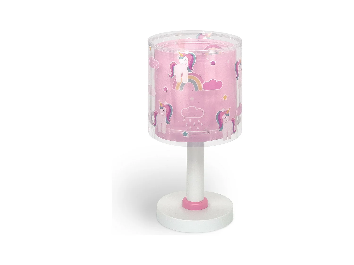 Lampada da tavolo per bambini Unicorns unicorni rosa | DALBER