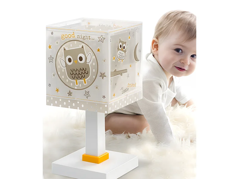 Lámpara infantil de mesita Good Night Búhos | DALBER