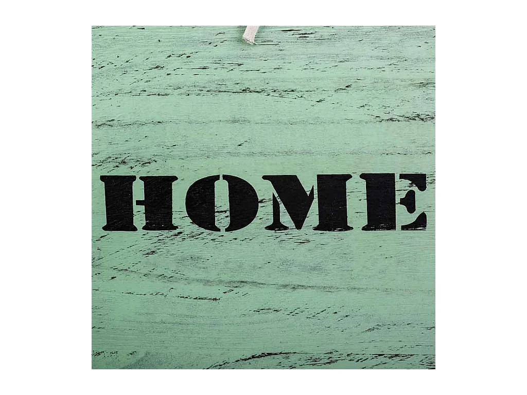 Set mit 2 grünen Wäschekörben aus Holz