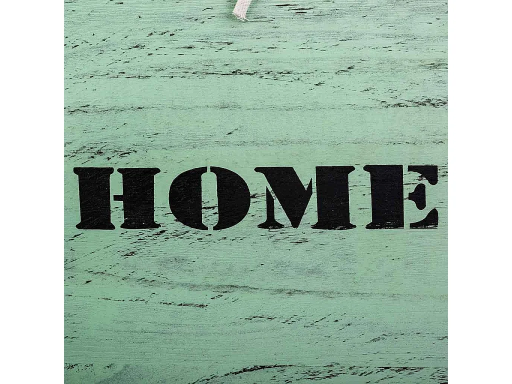 Set mit 2 grünen WÃ¤schekörben aus Holz