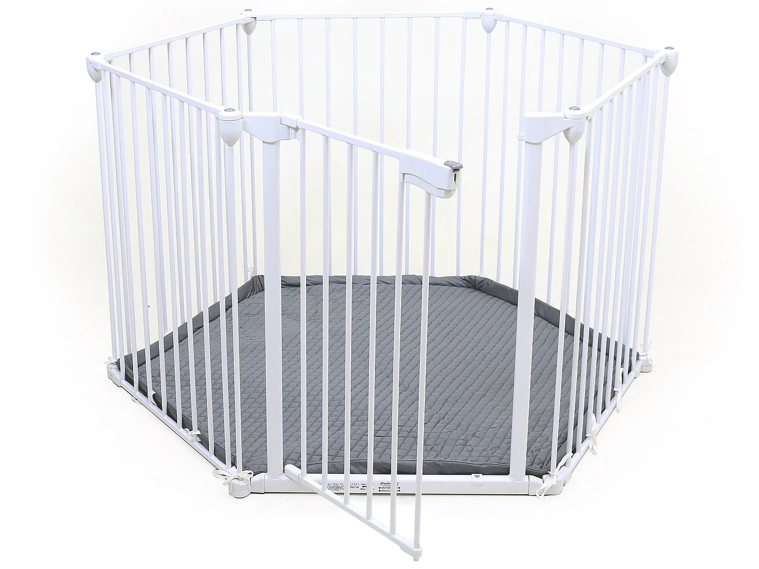 Brandschutzbarriere Stahl Weiß