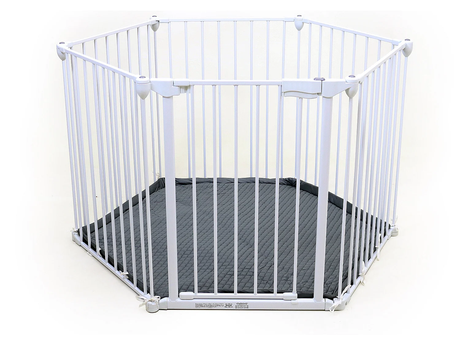 Brandschutzbarriere Stahl Weiß