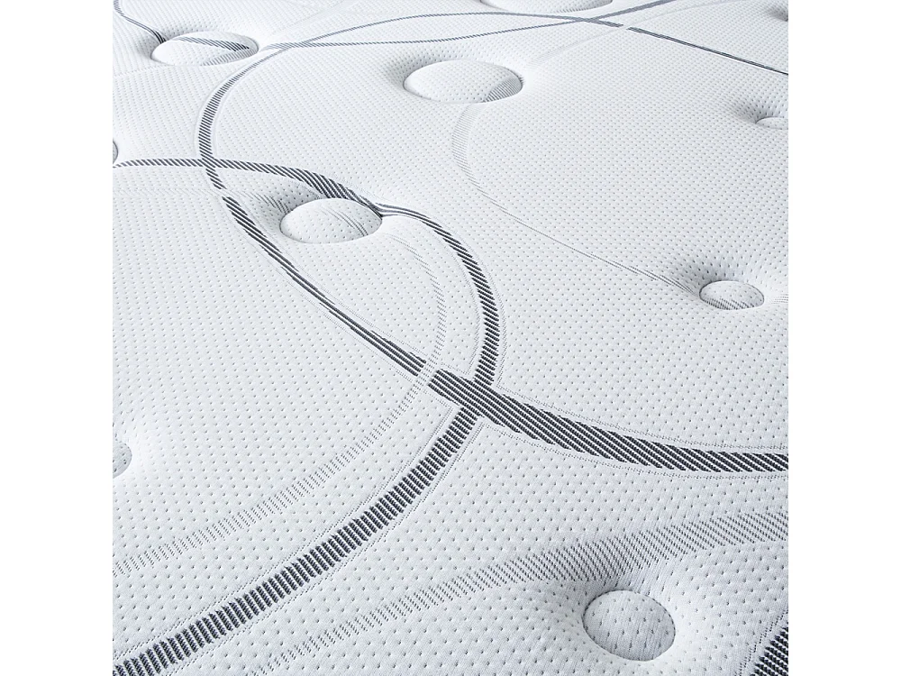 Matelas Concorde 200x200 cm - Ressorts + mémoire - Ép. 26 cm