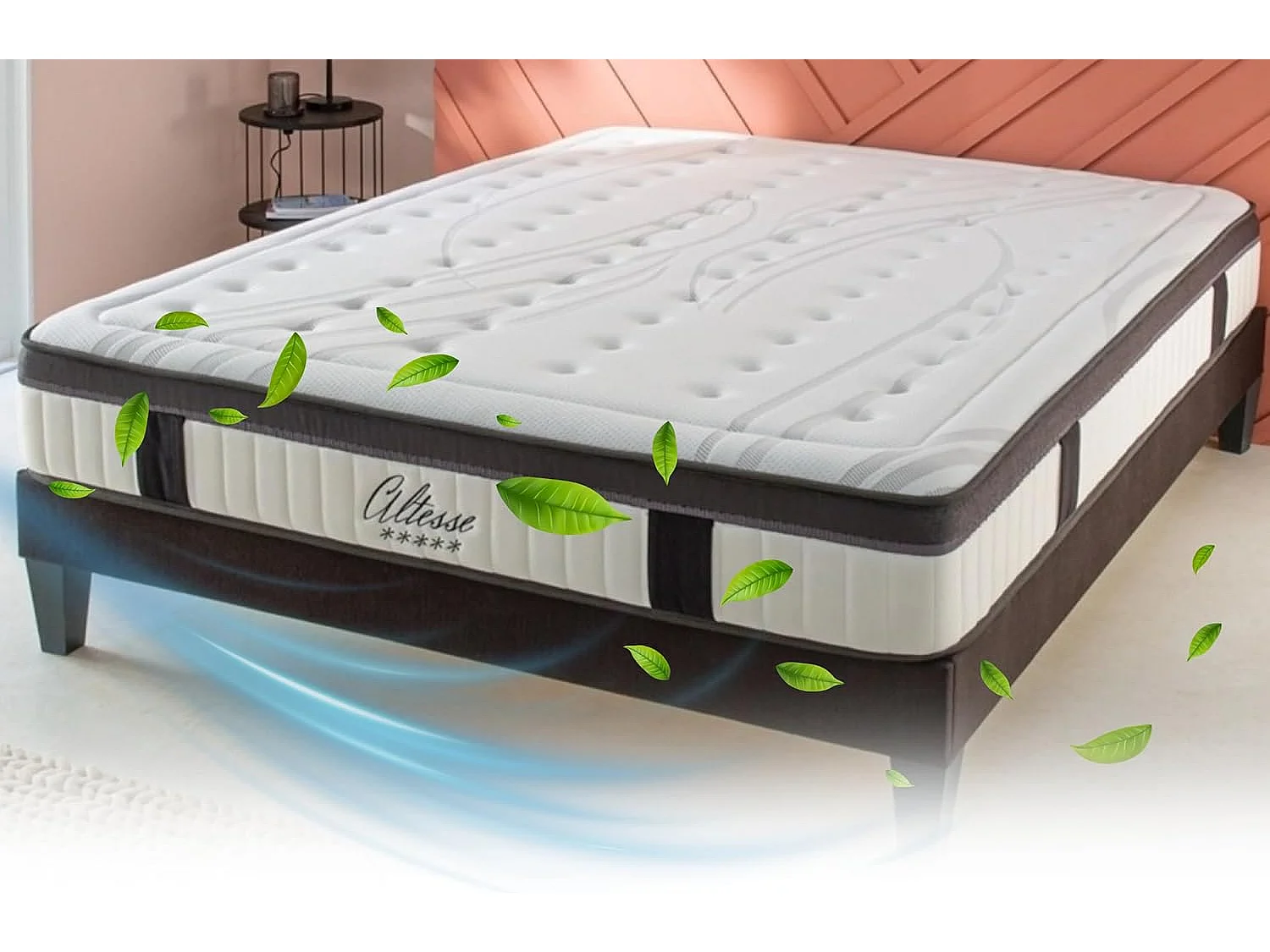 Matelas Altesse Mousse Haute densité Accueil Mémoire de Forme Ferme - 26 cm - 140 x 200 cm