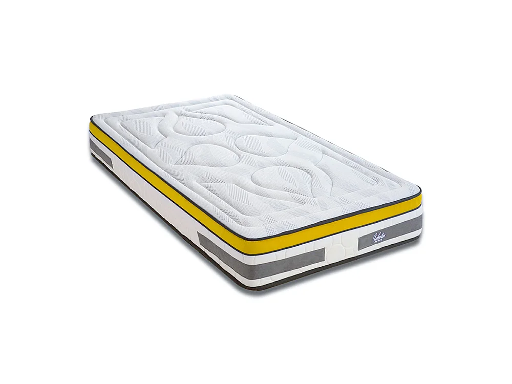 Matelas Aubertin 90x190 cm - Ressorts + mémoire - Ép. 24 cm