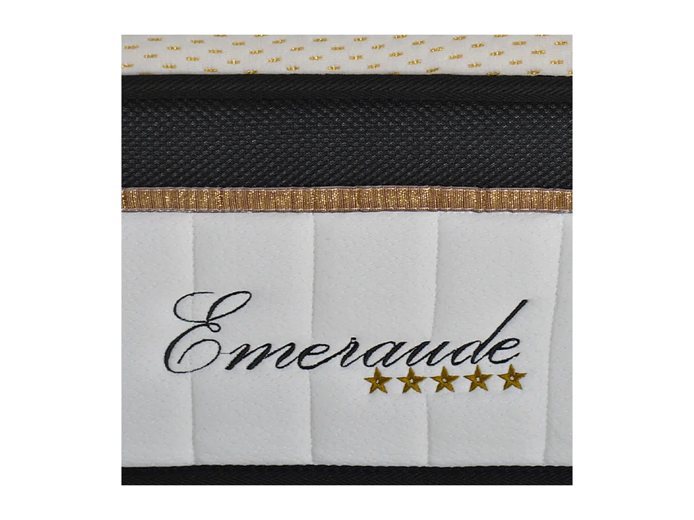 Matelas Emeraude Mousse Accueil Mémoire de Forme moelleux - 24 cm - 200 x 200 cm