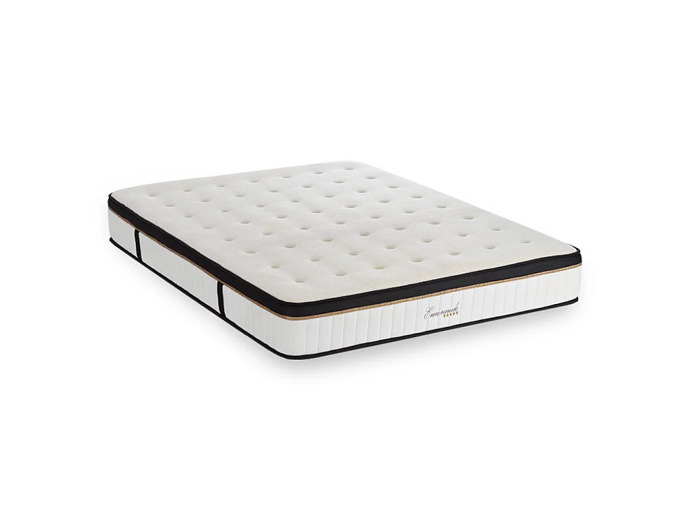 Matelas Emeraude 200x200 cm - Mousse mémoire - Ép. 24 cm