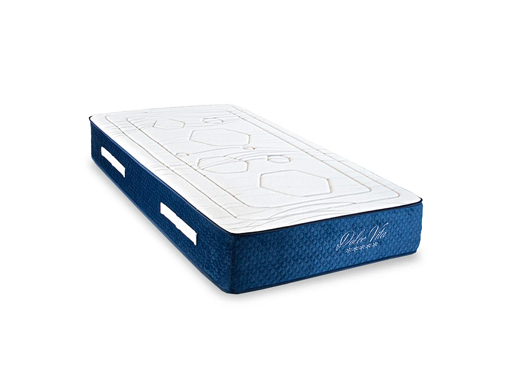 Matelas Dolce Vita 90x200 cm - Ressorts + mémoire - Ép. 28 cm