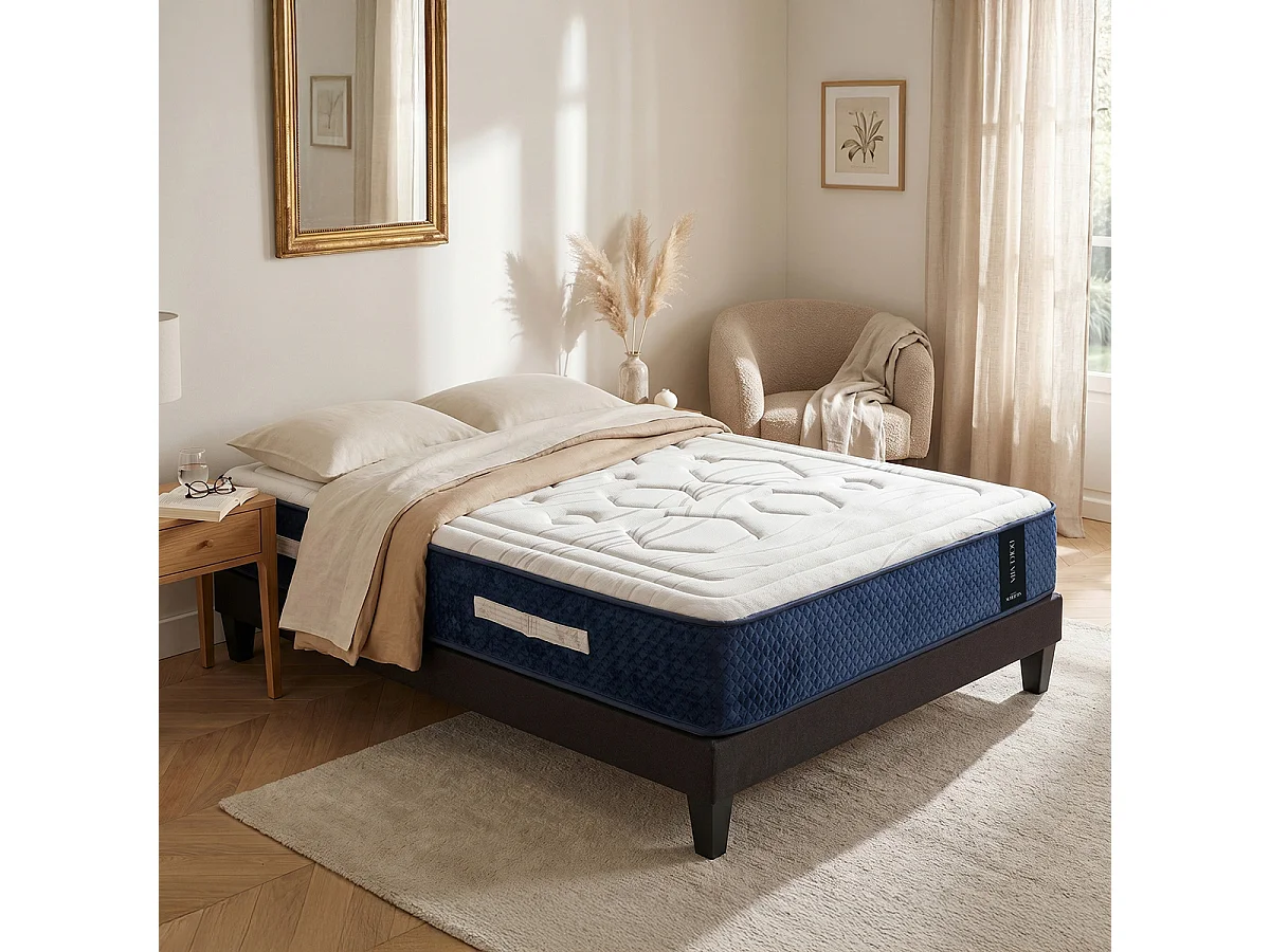 Matelas Dolce Vita 90x200 cm - Ressorts + mémoire - Ép. 28 cm