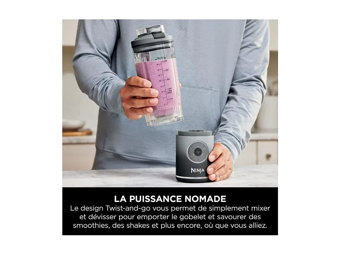 Blender portable NINJA Blast Max - Gris - BC251EUGY