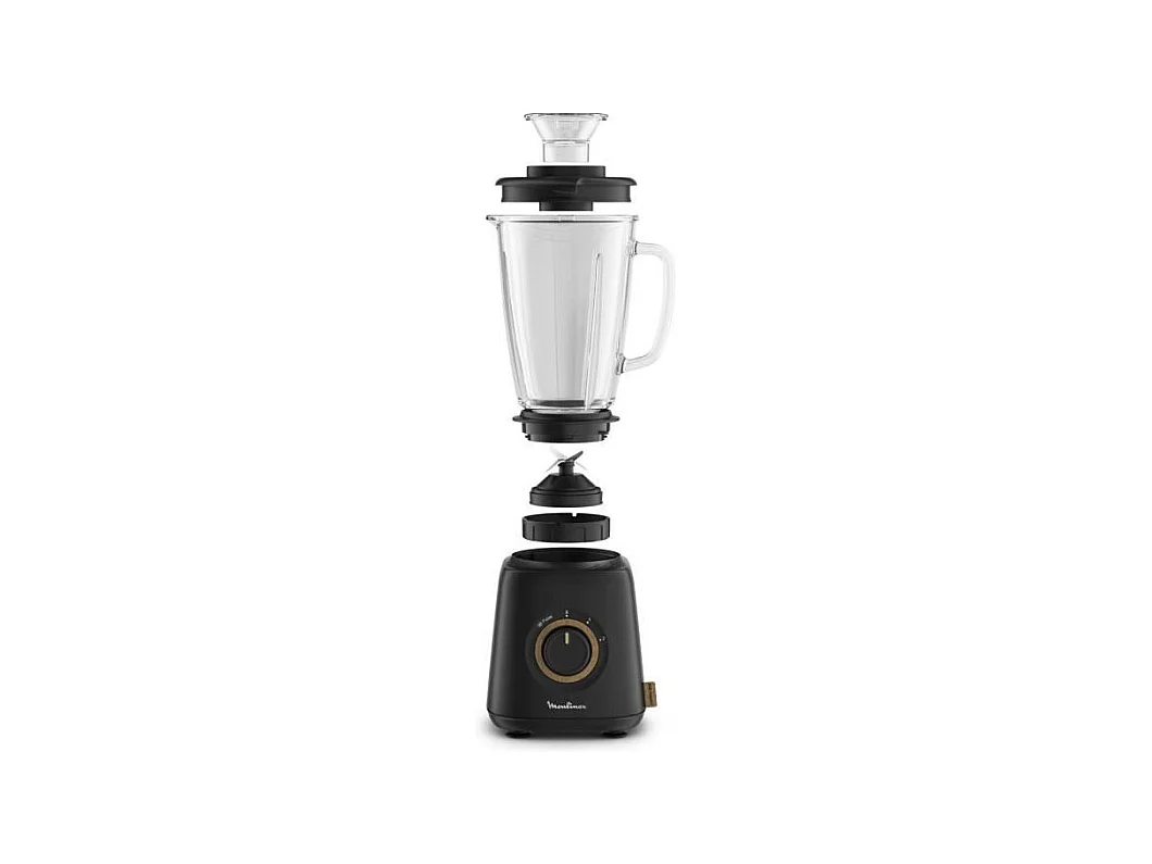 MOULINEX Elektromixer, umweltfreundliches Design, Smoothie, Milchshake, Gazpacho, Suppe, 1,75 l, 4 Klingen, 800 W
