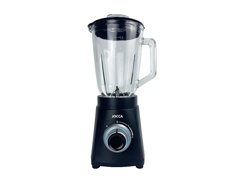 Blender - JOCCA - Bol en verre 1,5 L - 2 vitesses - Noir