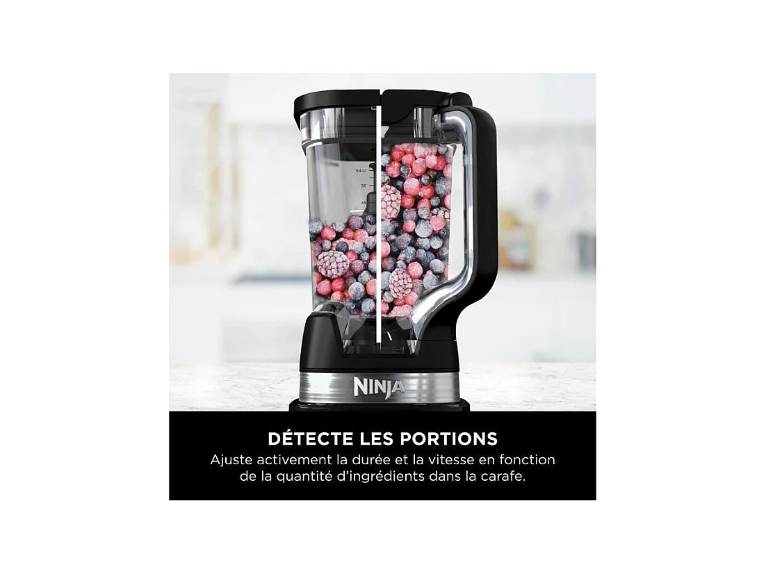 Blender professionnel haute performance NINJA Detect - Noir et argent - TB201EU