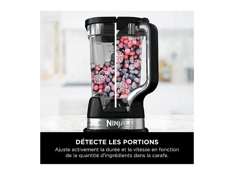 Ninja Detect Power Mixer Pro 2.1 L Frullatore da tavolo 1200 W Nero Argento