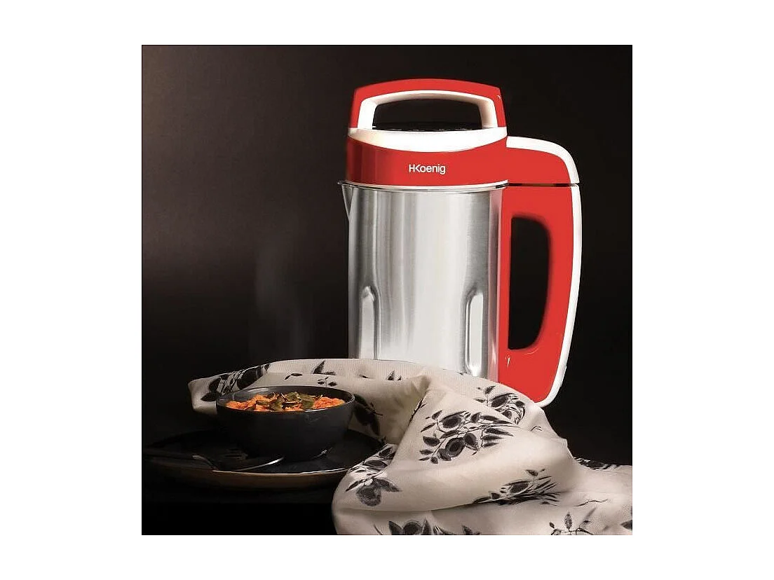 Blender chauffant - H.Koenig - MXC18 - 850 W - 1,1 L - Inox - 2 programmes de cuisson