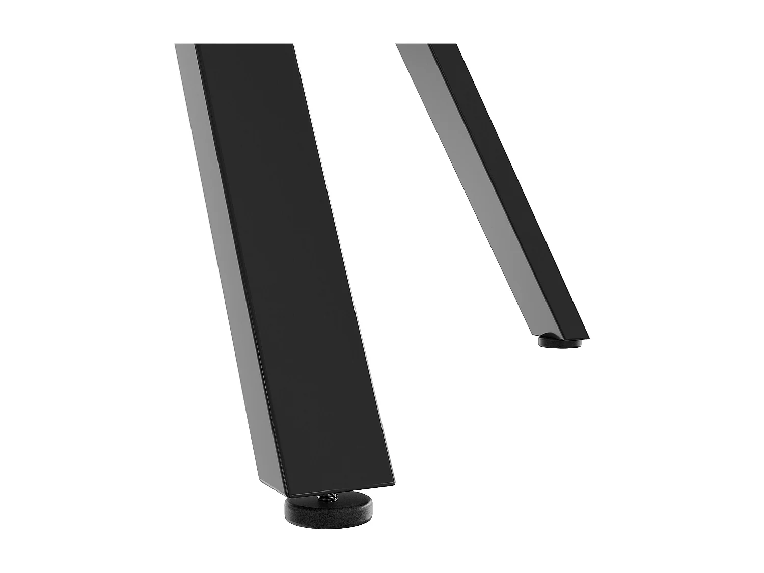 Table à manger ronde 100x100x75 cm, facile à nettoyer, multifonction, MDF et acier, noir et blanc