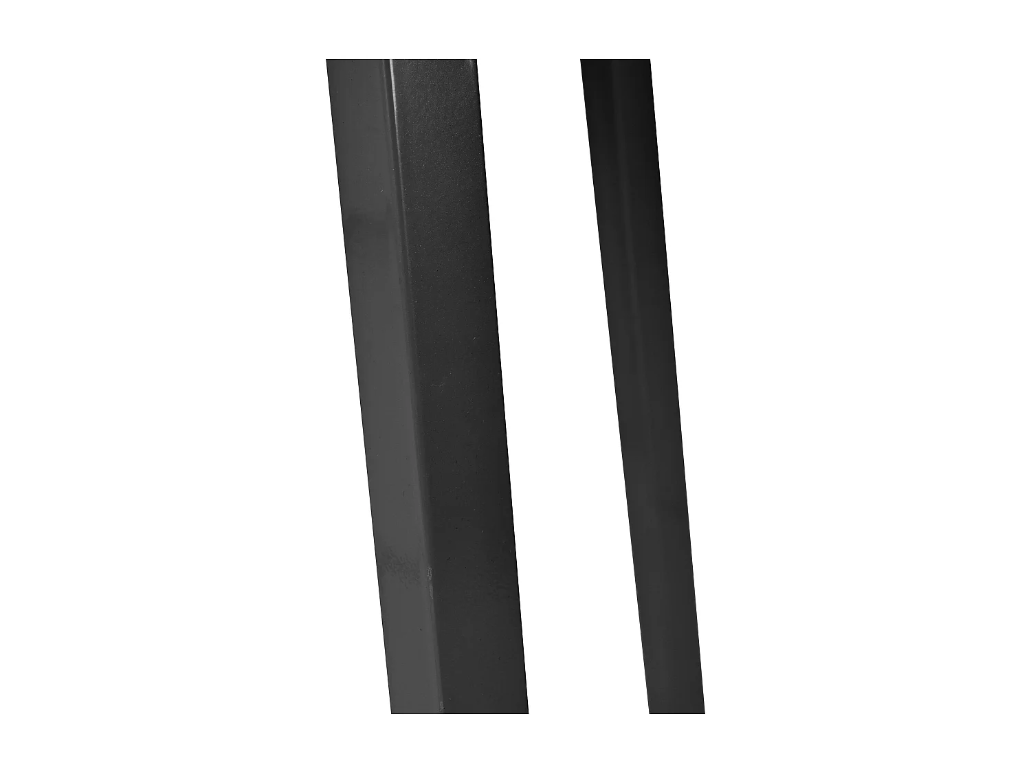 Table à manger table basse ronde pour 4 personnes - pied en métal noir - plateau mdf motif marbre blanc (80x80x75 cm)