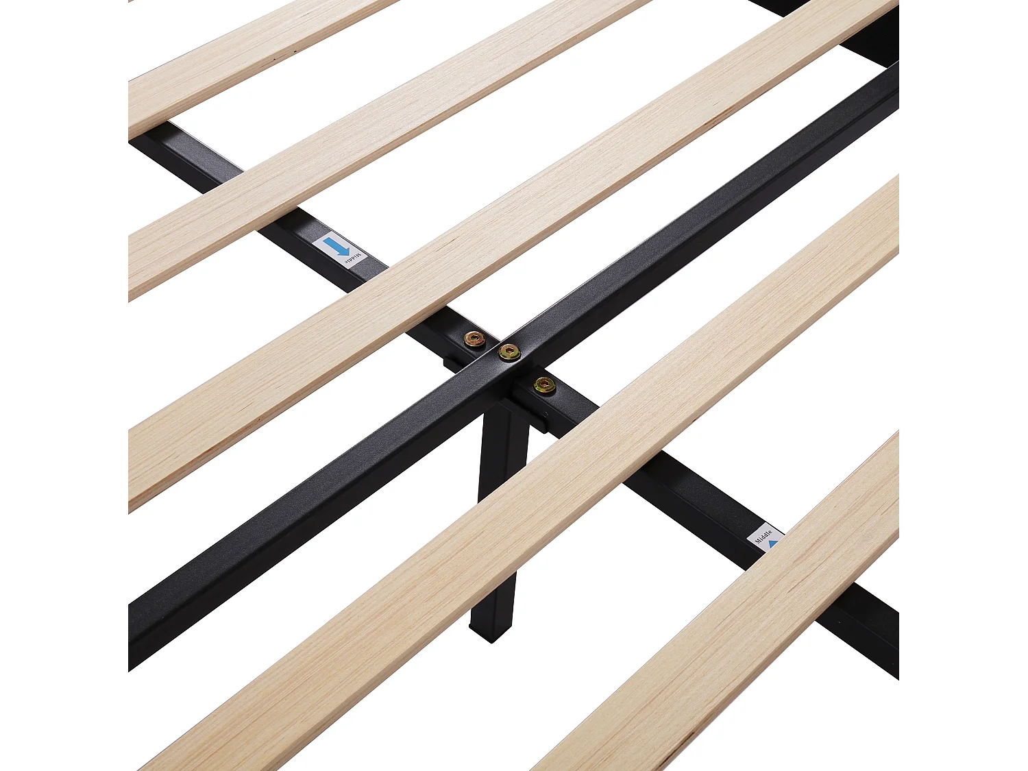 Lit adulte 140x200 cm avec sommier - tête de lit réglable en hauteur - bois - velours rose (sans matelas)