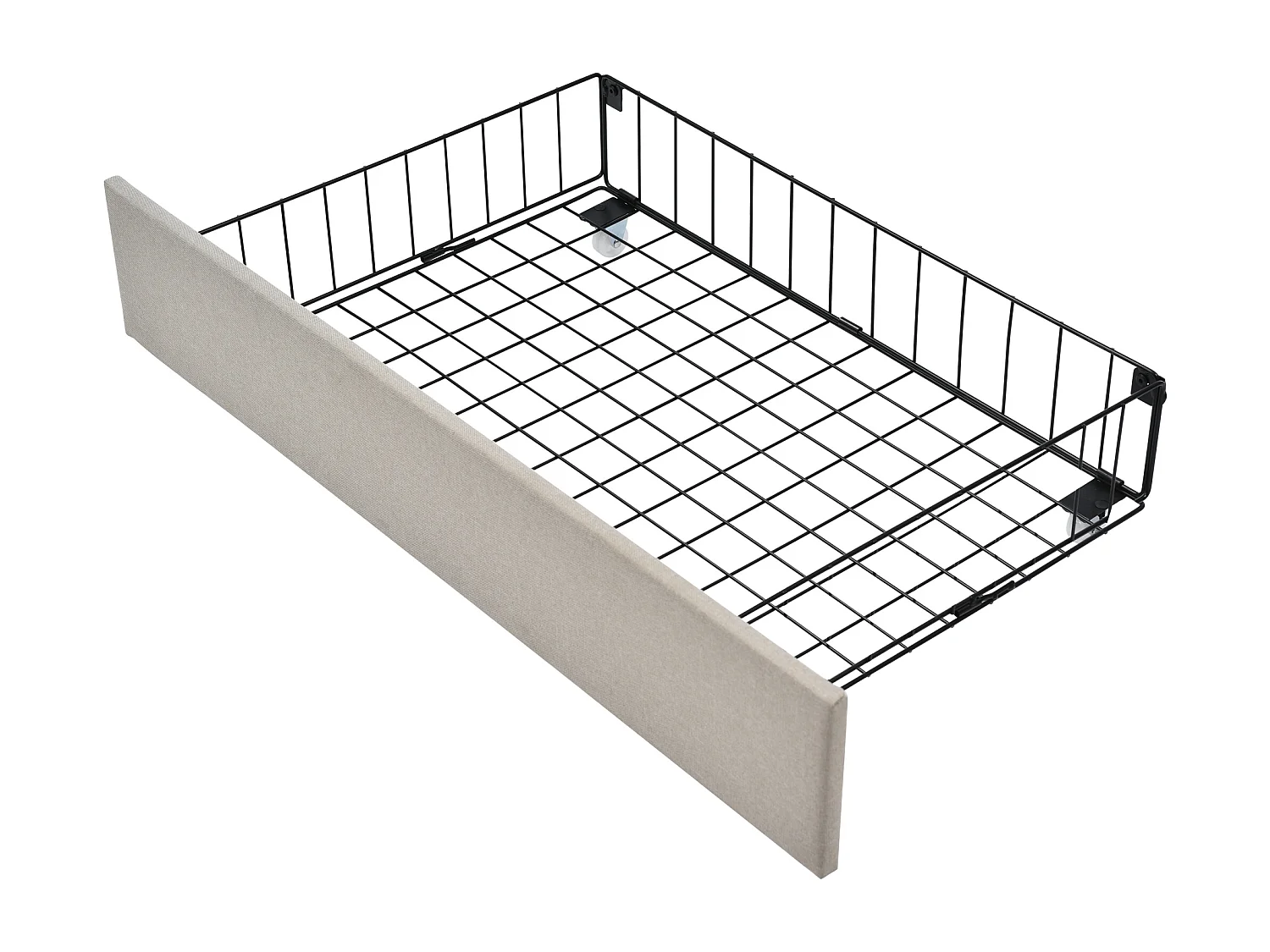 Eenpersoonsbed kinderbed 90x200cm met lattenbodem - in hoogte verstelbaar hoofdbord en 2 lades - hout - naturel (zonder matras)