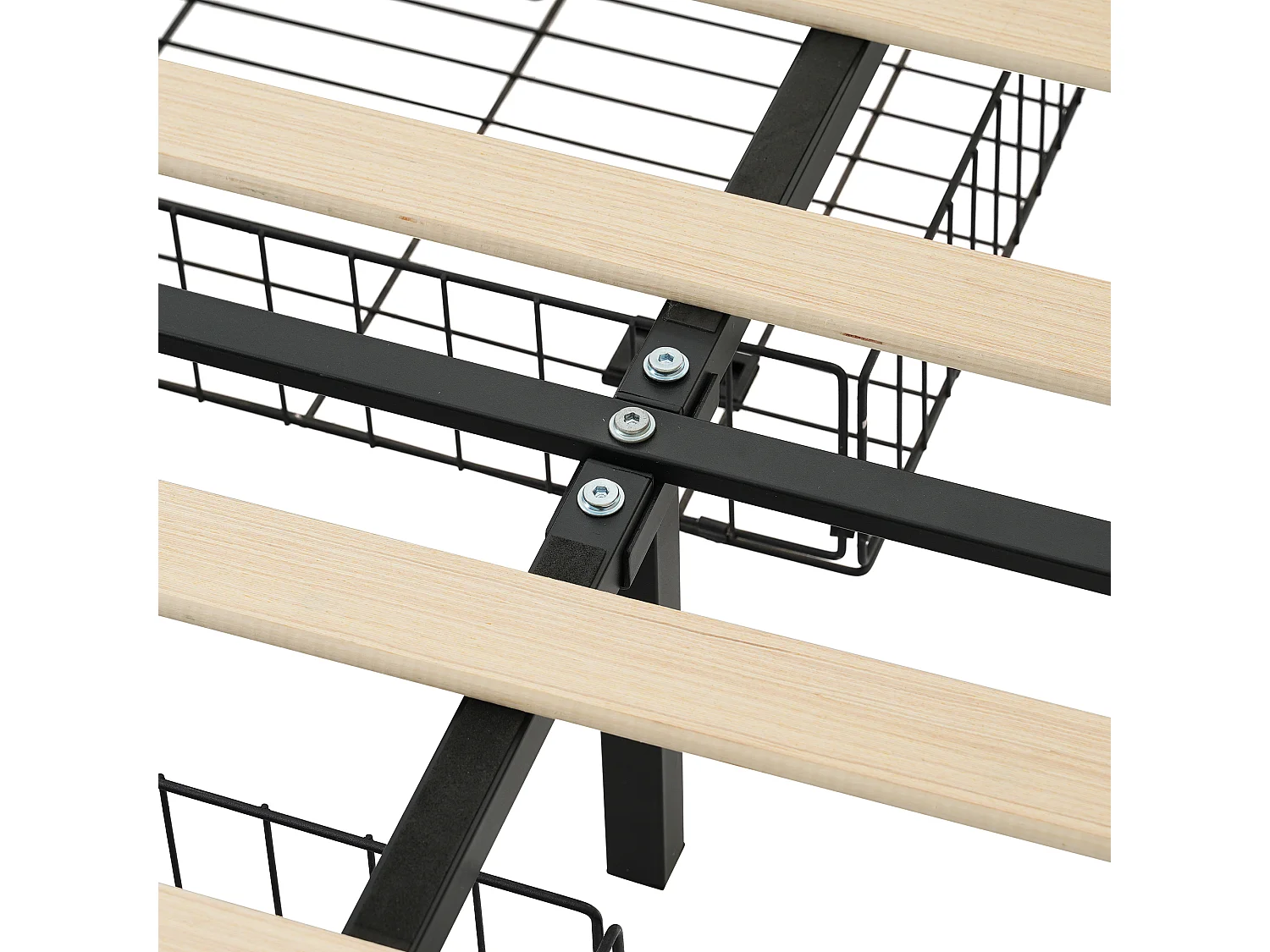 Canapé-lit 90x200 cm avec sommier - lit jeune avec USB et 2 tiroirs de rangement - velours beige (sans matelas)