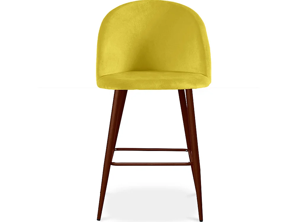 Samtgepolsterter Hocker - Skandinavisches Design - 66cm - Evelyne