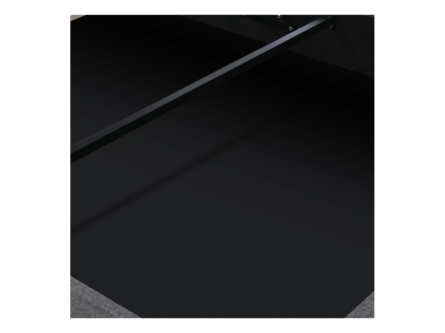 Lit coffre 180x200 cm avec sommier - tête de lit rembourrée avec appui-tête réglable - lin gris (sans matelas)