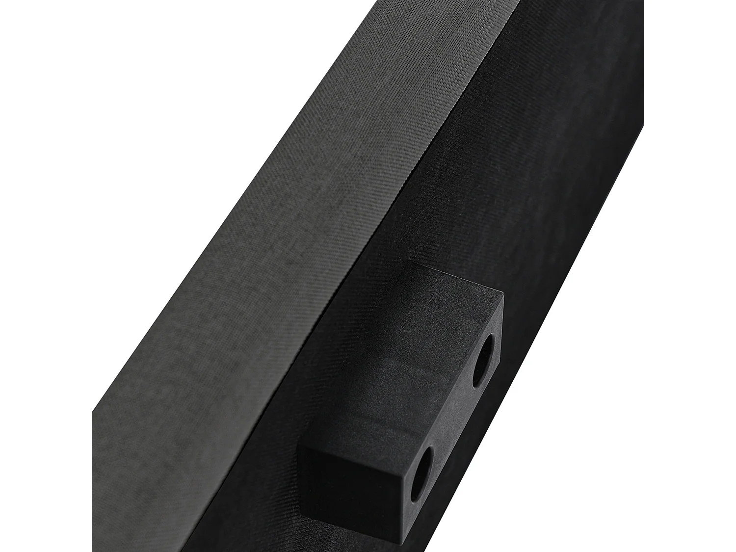 Lit coffre 160x200 cm avec sommier - tête de lit capitonnée - métal + bois - lin gris (sans matelas)