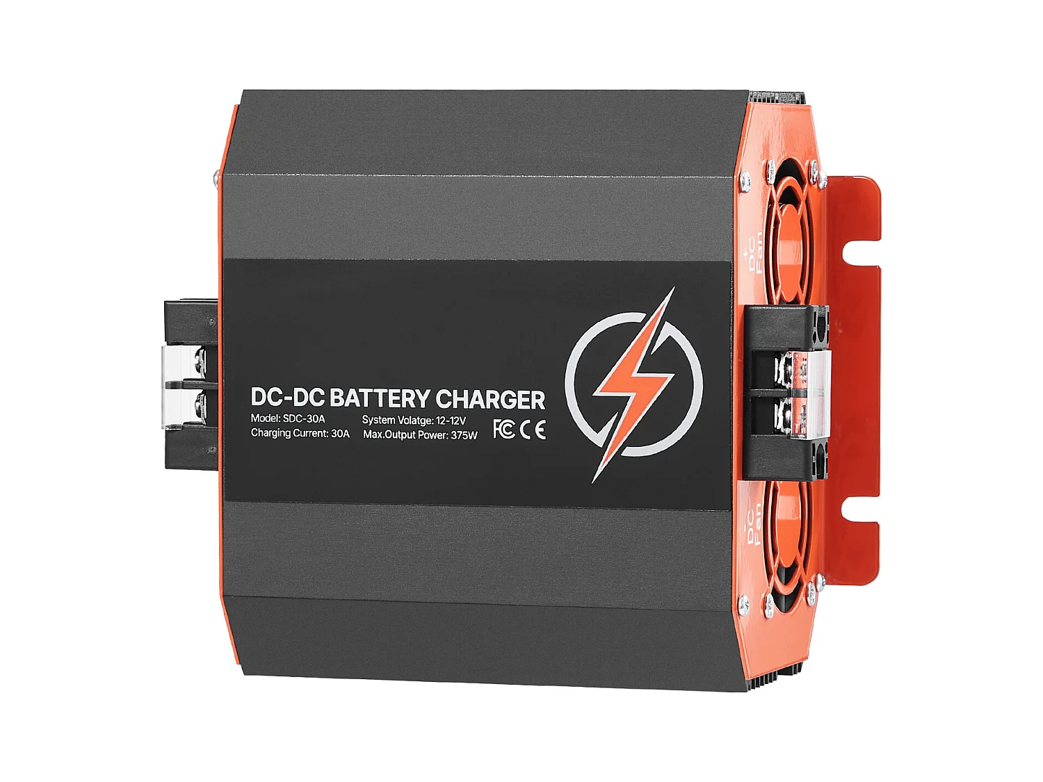 Chargeur de Batterie SucceBuy 12V 30A DC/DC, 375W, Chargeur pour Différents Types de Batteries Telles Que les Batteries au Plomb-Acide, au Lithium, AGM, GEL