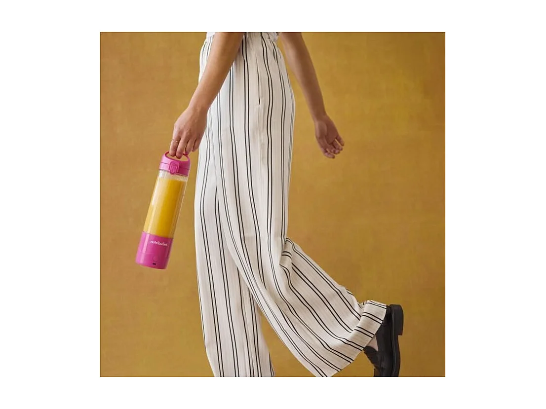 Blender portable - NUTRIBULLET - NBP003BP - 100 W - Tasse 475 ml - Sans BPA - Rose