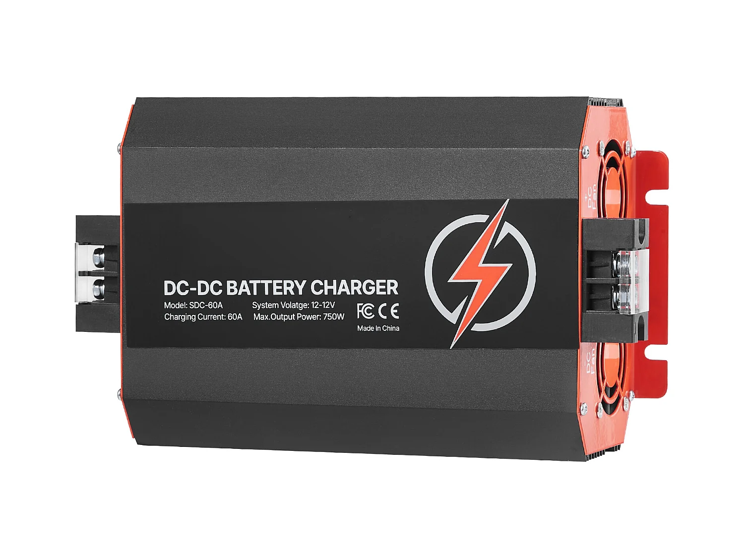 Batterieladegerät SucceBuy 12 V 60 A DC/DC, 750 W, Kompatibel mit Blei-Säure-, Lithium-, AGM-, GEL-Batterien , Mehrstufiges Intelligentes Ladesystem