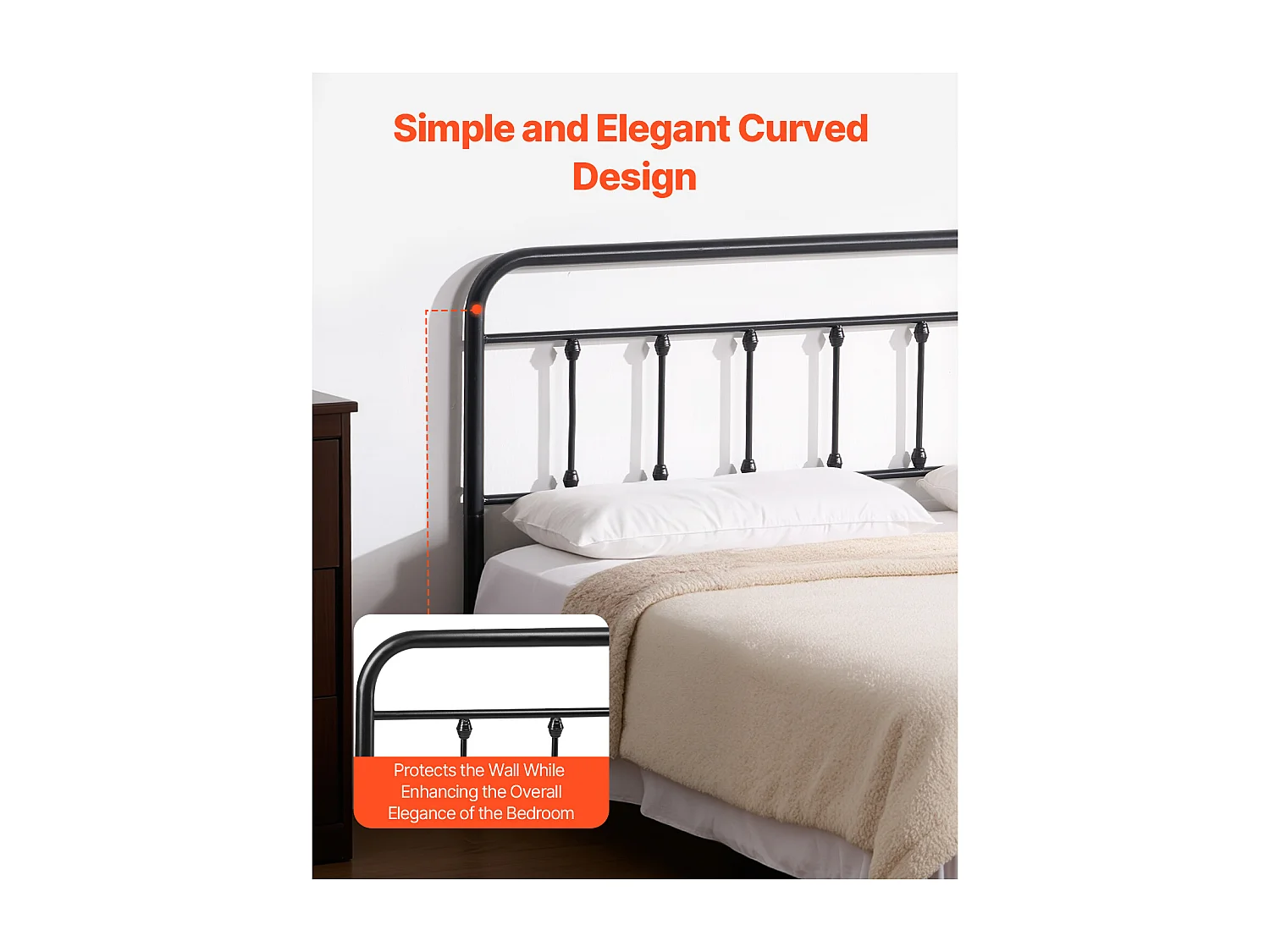 Cabeceira SucceBuy Queen Size, Acessórios de Cama, Cabeceira (151.5 x 103 x 3.8 cm) Adaptada a Quarto, Hotel, Hospedagem