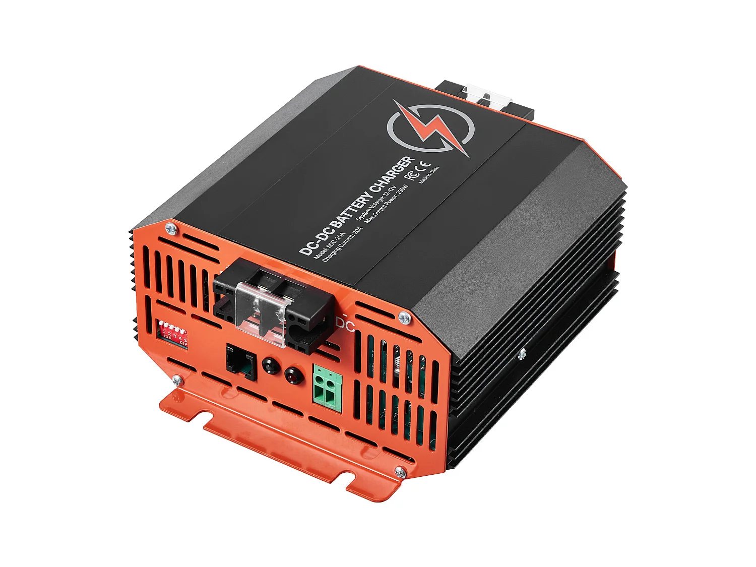 Chargeur SucceBuy 12V 20A DC/DC, 250W, Adapté aux Batteries Plomb-Acide, Lithium, AGM, GEL et Humides, Système de Charge Intelligent à Plusieurs Étages