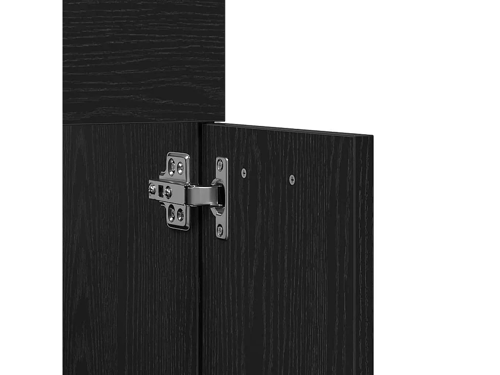 Ensemble de meubles salle de bain 2 pcs chêne noir