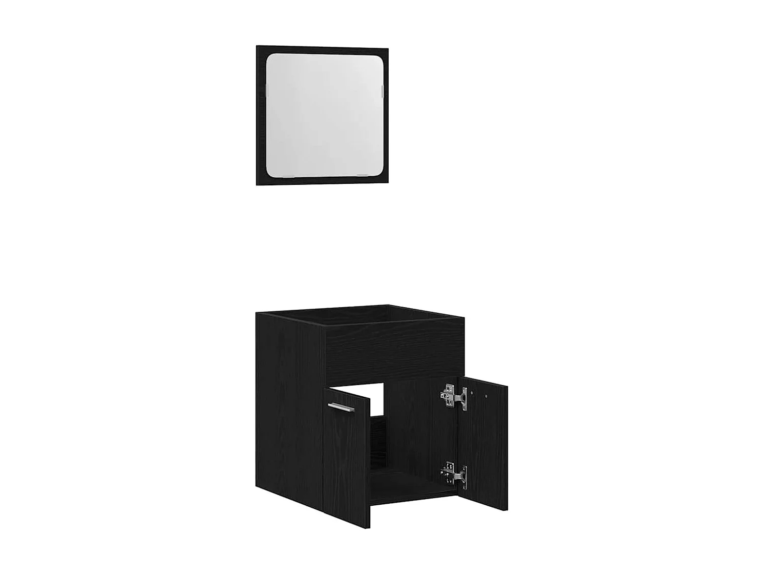 Ensemble de meubles salle de bain 2 pcs chêne noir