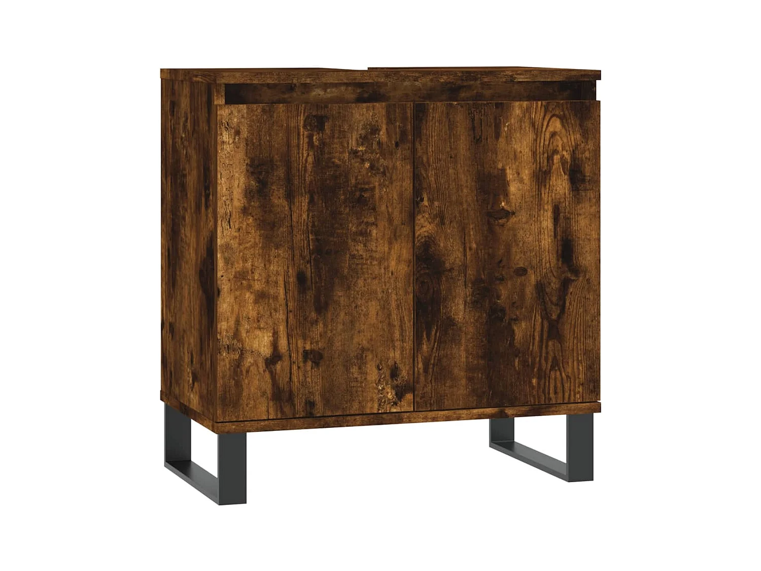 Ensemble d'armoires de salle de bain 3 pcs chêne fumé