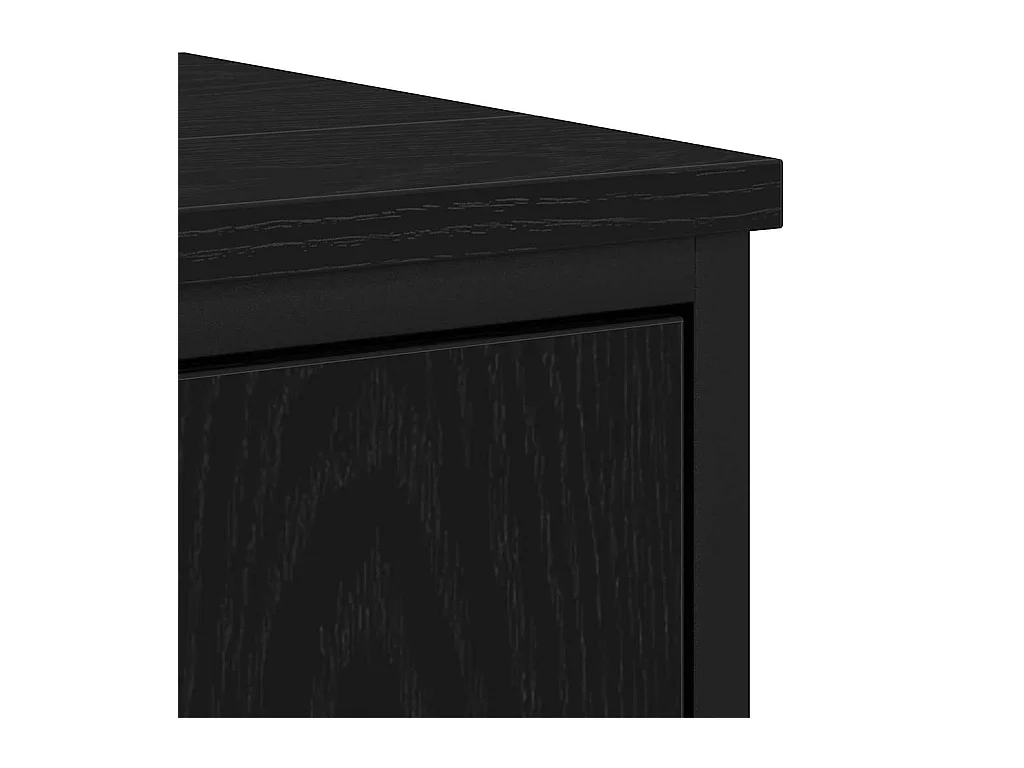 Ensemble de mobilier de salle de bain avec stockage 2 pcs Noir