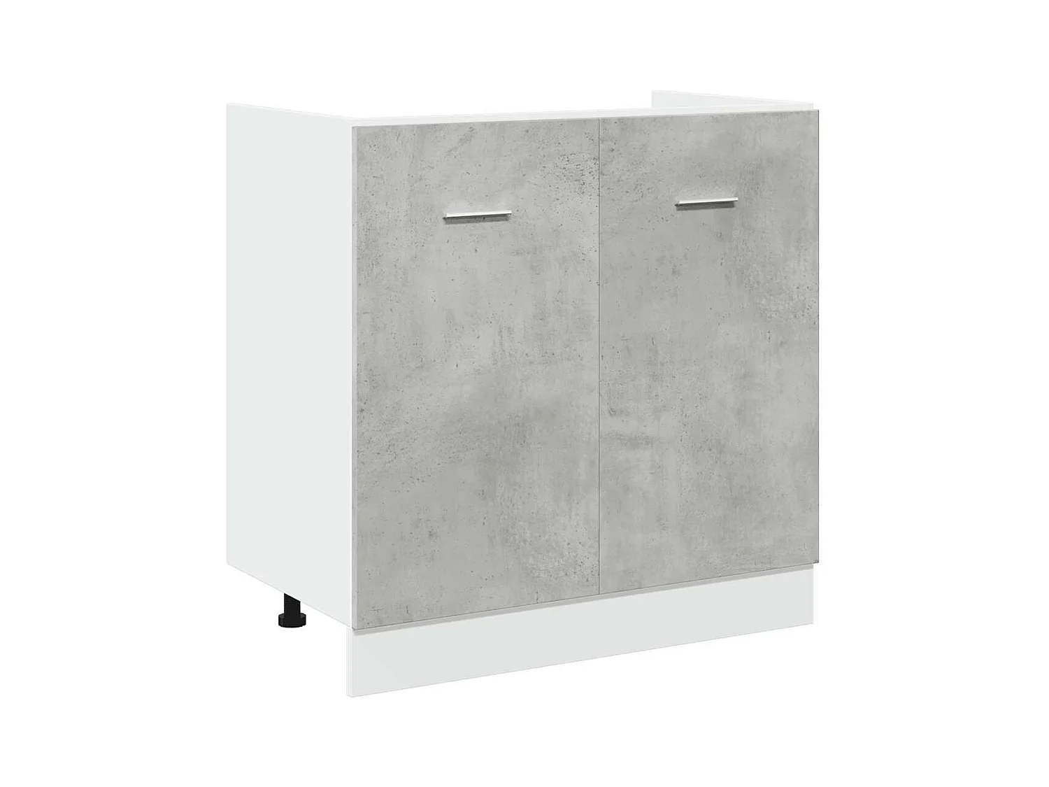 Ensemble de meubles de salle de bain 7 pcs "Lyon" gris béton