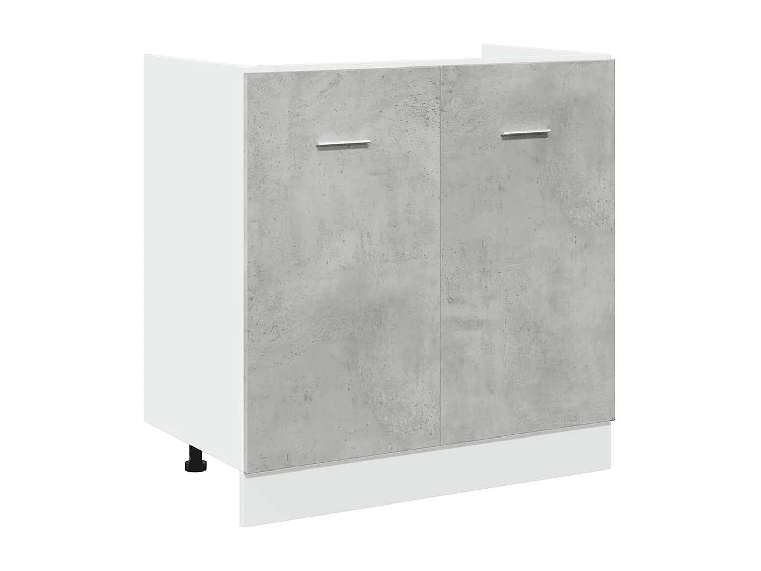 Ensemble de meubles de salle de bain 7 pcs "Lyon" gris béton