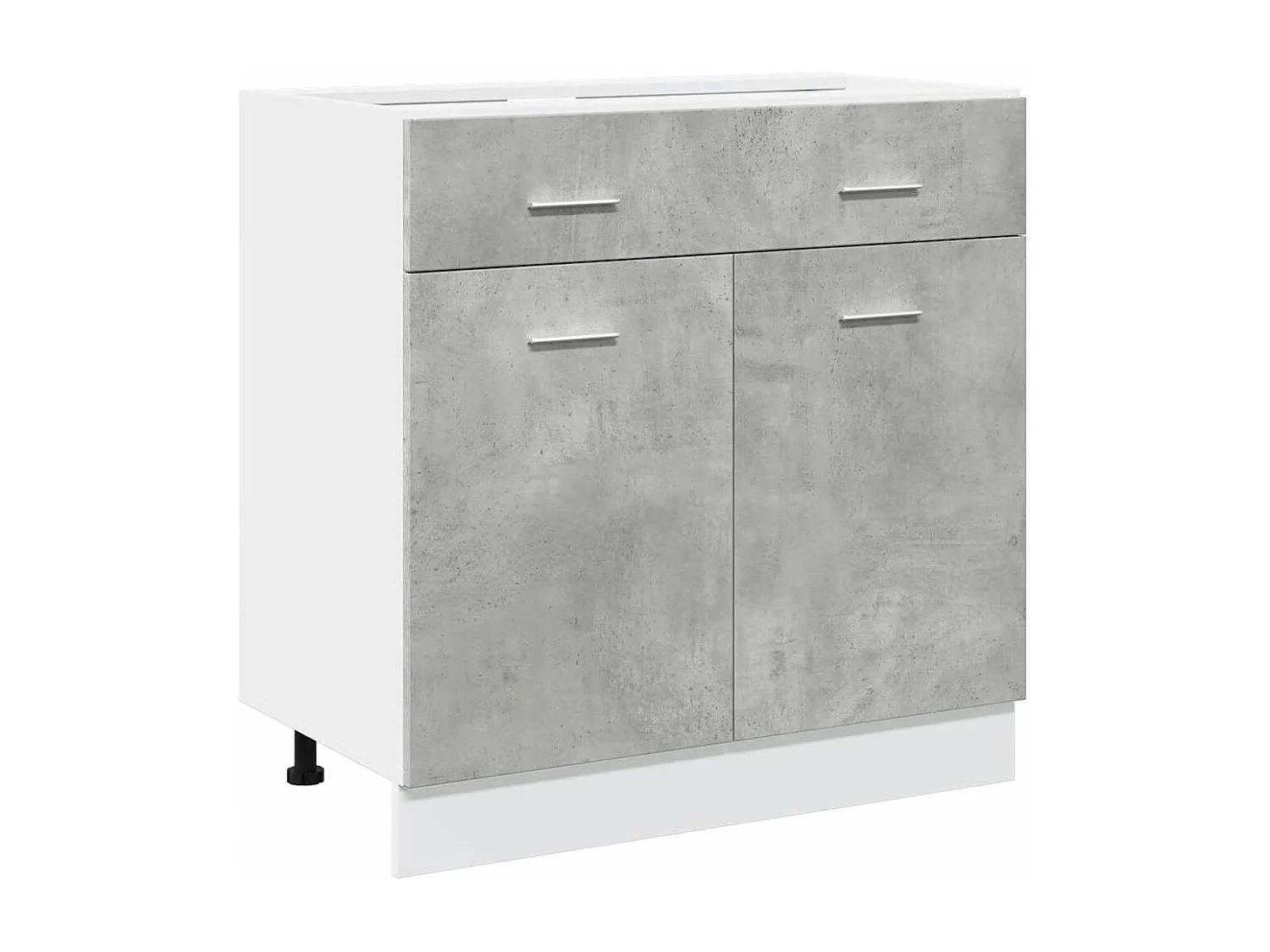 Ensemble de meubles de salle de bain 7 pcs "Lyon" gris béton