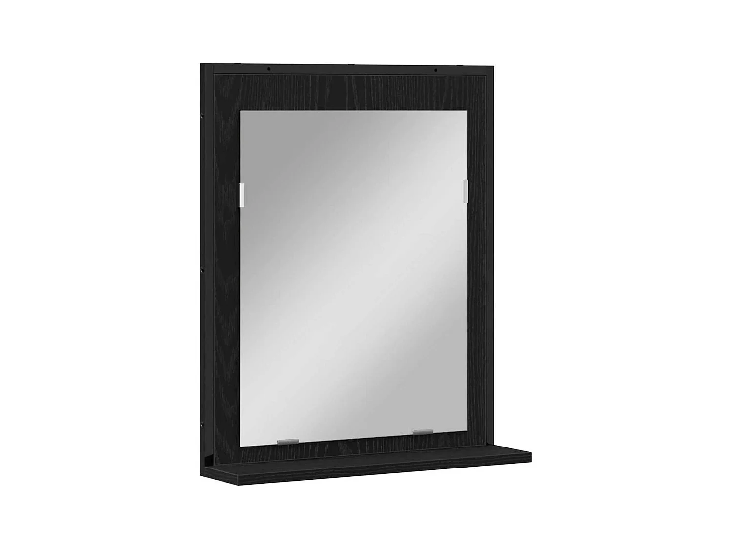 Badkamermeubelset met opbergruimte 3-delig Zwart