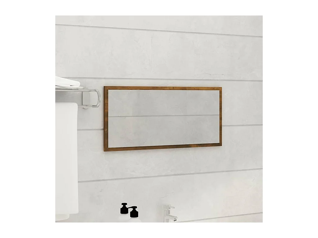 Ensemble de meubles de salle de bain 2 pcs Chêne fumé